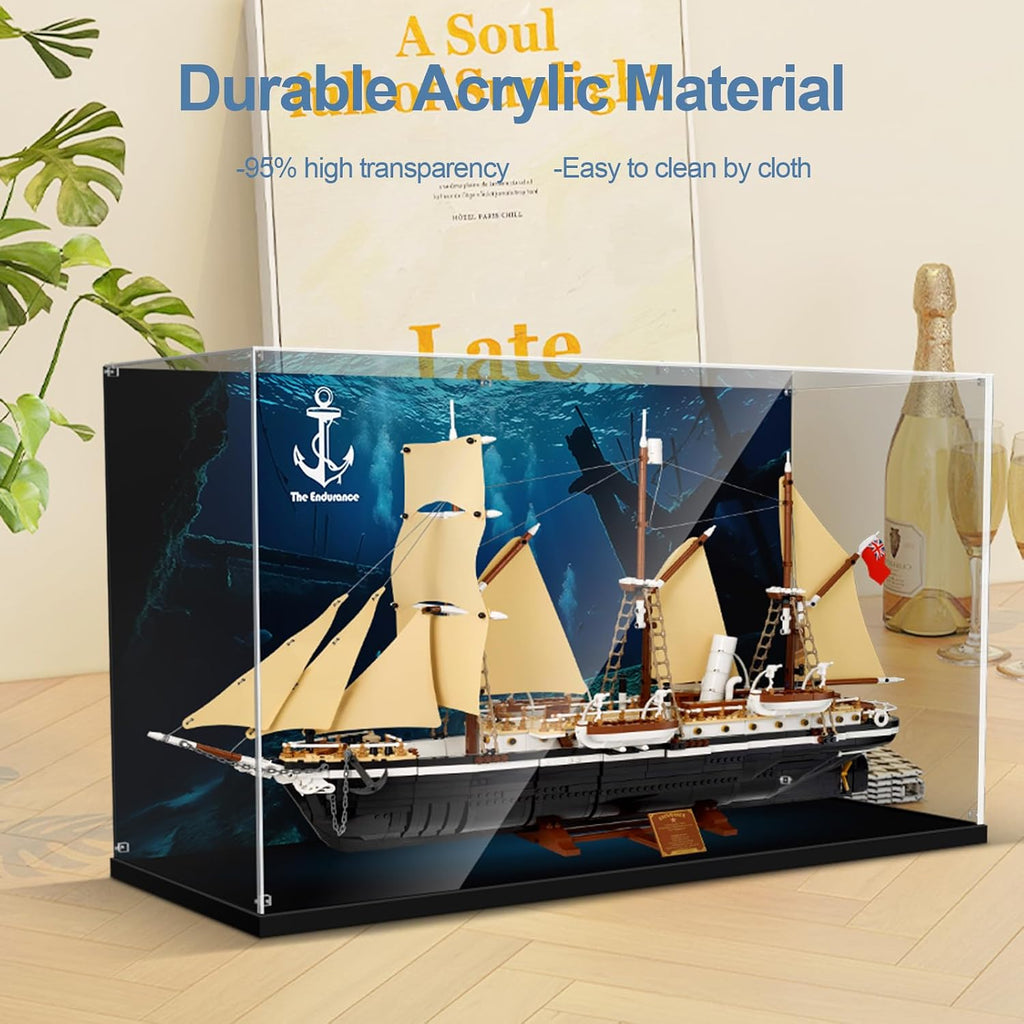 Acrylic Display Case for Lego Endurance Ship,Clear Dustproof Display Box Compatible with Lego 10335 (ONLY Box, NOT Model