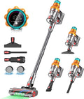 REBANIC Cordless Vacuum Cleaners for Home,8-in-1/65Min/600W/48Kpa Powerful Suction,Self-Standing Cordless Stick Vacuum Cleaner,Lightweight Anti-Tangle Rechargeable Vacuum for Floor/Carpet/Pet Hair/Car