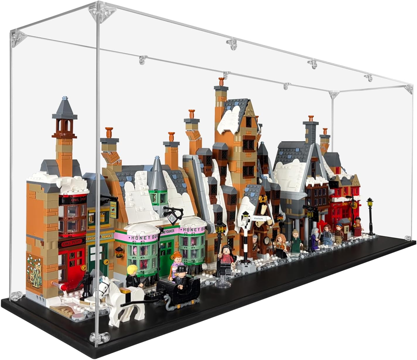 Acrylic Display Case for Hogsmeade Village – Collectors' Edition #76457, Dustproof Display Case (Case Only)