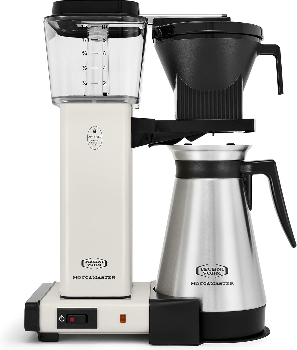 Technivorm Moccamaster 79318 KBGT 10-Cup Coffee Maker and #4 White Paper Filters Bundle