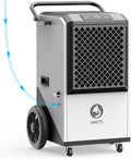 ANDTE 250 Pint Commercial Dehumidifier with Pump for Industrial,8000sqft Commercial Grade Dehumidifiers with Drain Hose for Basements,38 Gallon/Day
