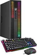 HP ProDesk Desktop RGB Lights Computer Intel Core i5 6500 3.2 GHz 8GB RAM 256GB SSD Gaming PC Keyboard & Mouse, Windows 11 Pro (Renewed)