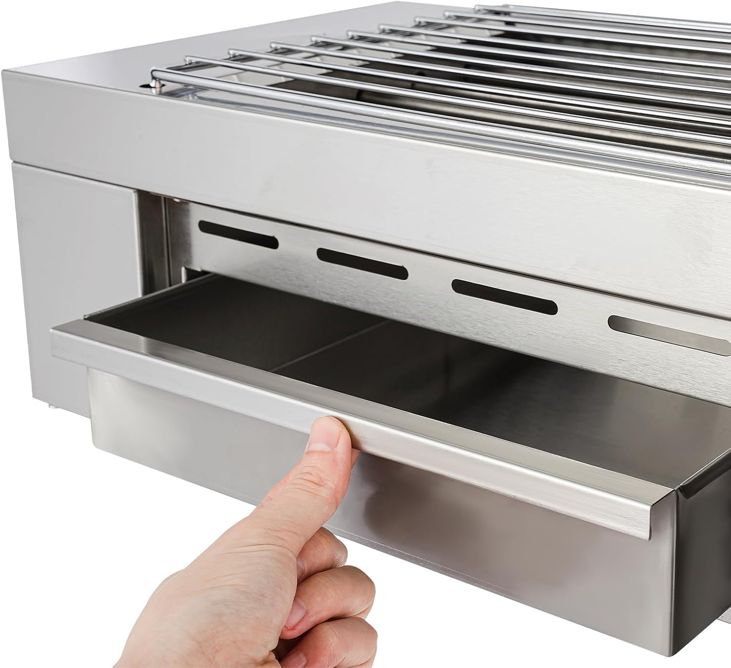 1500W 17in Commercial Electric Grill,Indoor Grill,Electric Griddle Countertop Flat Top Griddle Grill,Indoor Outdoor Hot Plate Bbq Grill 110V,Silver