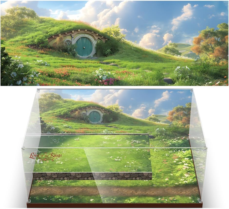 Clear Acrylic Display Case for Lego 10354 The Lord of The Rings: The Shire– Dust-Proof Protective Showcase Box (Lego Set NOT Included)