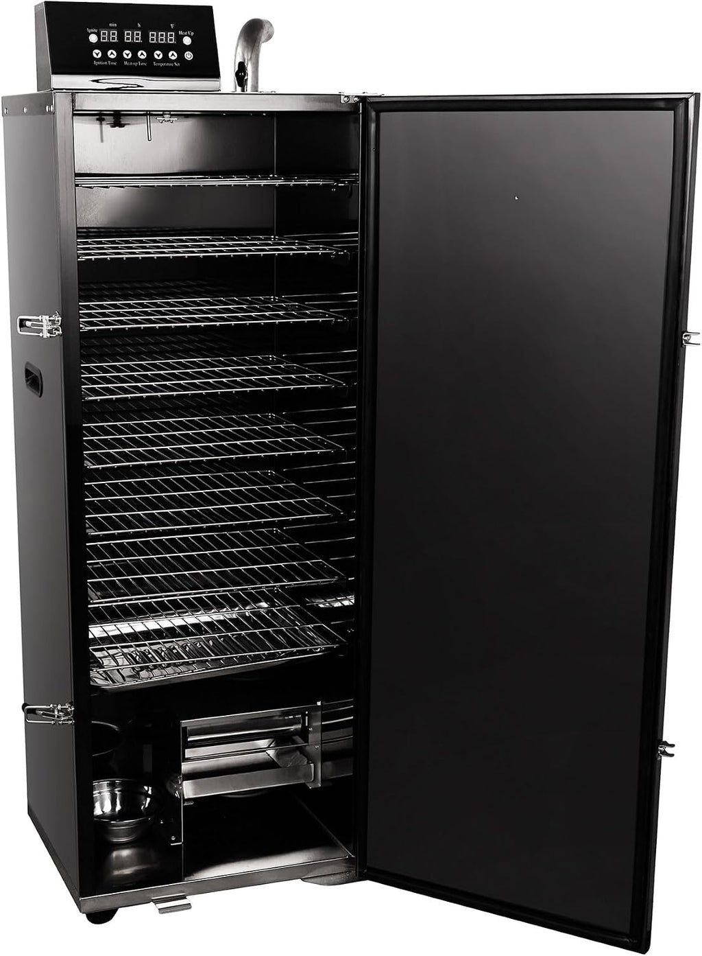 HAKKA Commercial Smoker, Electric Smoke Oven 8 Racks BBQ Grill Vertical Outdoor Smoker 2000W for Cooking Pastrami, Sausage, Bacon, Smoked Chicken, Smoked Pork (DSH-S45E)