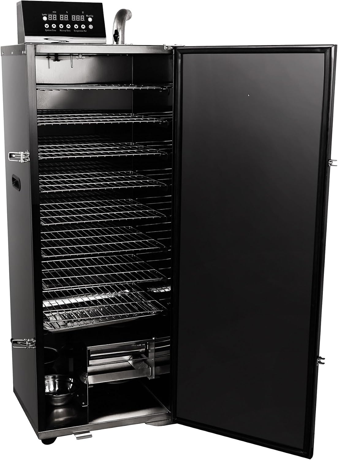 HAKKA Commercial Smoker, Electric Smoke Oven 8 Racks BBQ Grill Vertical Outdoor Smoker 2000W for Cooking Pastrami, Sausage, Bacon, Smoked Chicken, Smoked Pork (DSH-S45E)