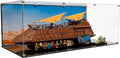 Display Case Compatible with Lego 75397 - Jabba's Sail Barge - Acrylic Dustproof Showcase with Pre-Printed Background - Set Not Included