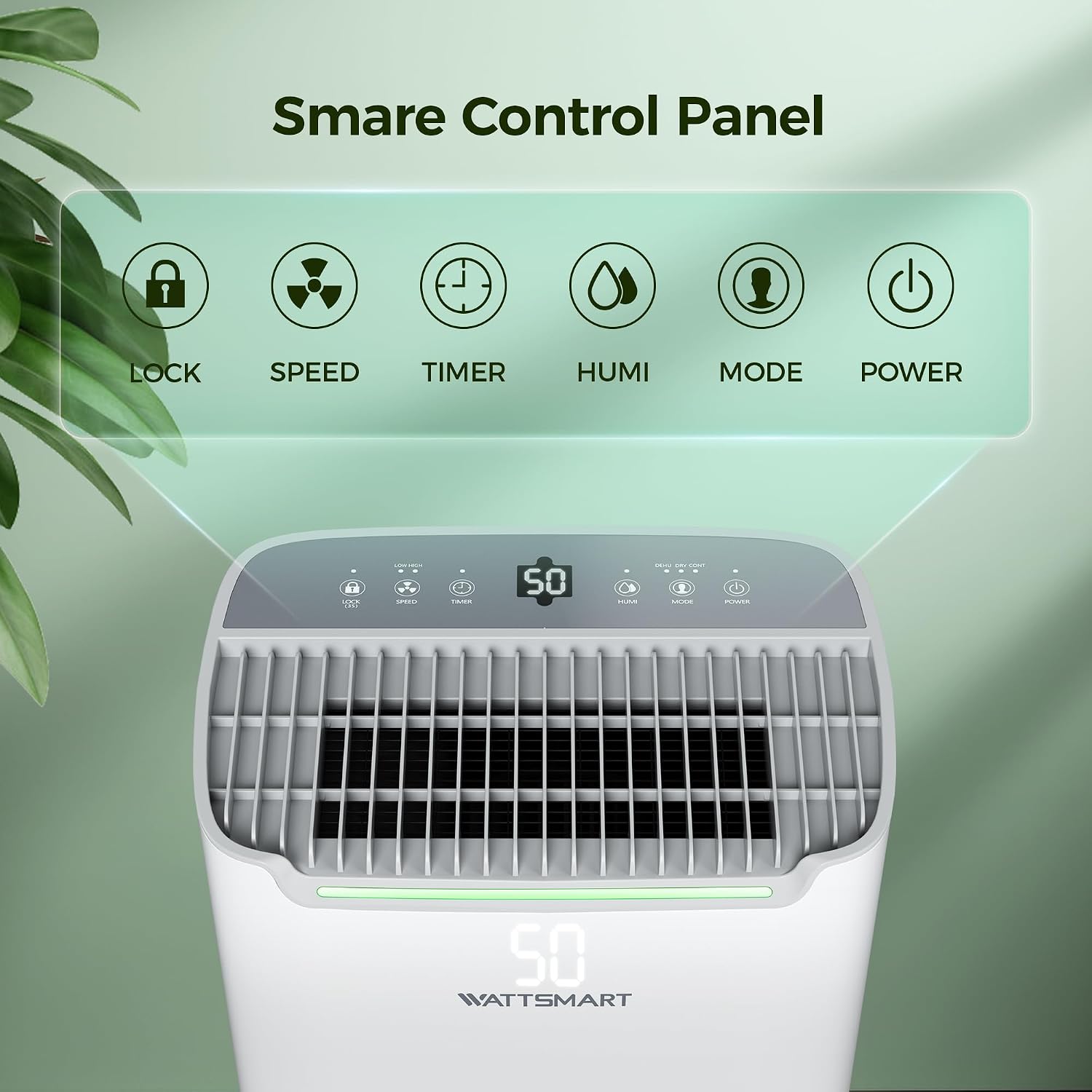 Dehumidifier 4500 Sq.Ft 50 Pint, Dehumidifier for Basements and Home-with Drain Hose, Intelligent Humidity Control, 3 Operation Modes,24HR Timer,Auto Defrost,for Large room