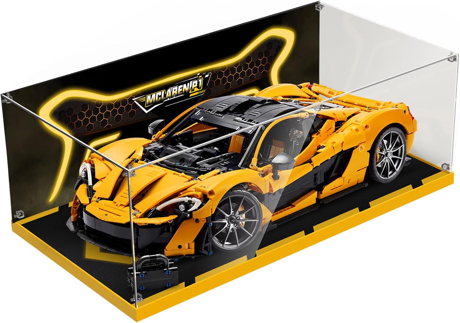 Acrylic Display Case for Lego 42172 McLaren P1; ONLY Display Case, The Model NOT Included