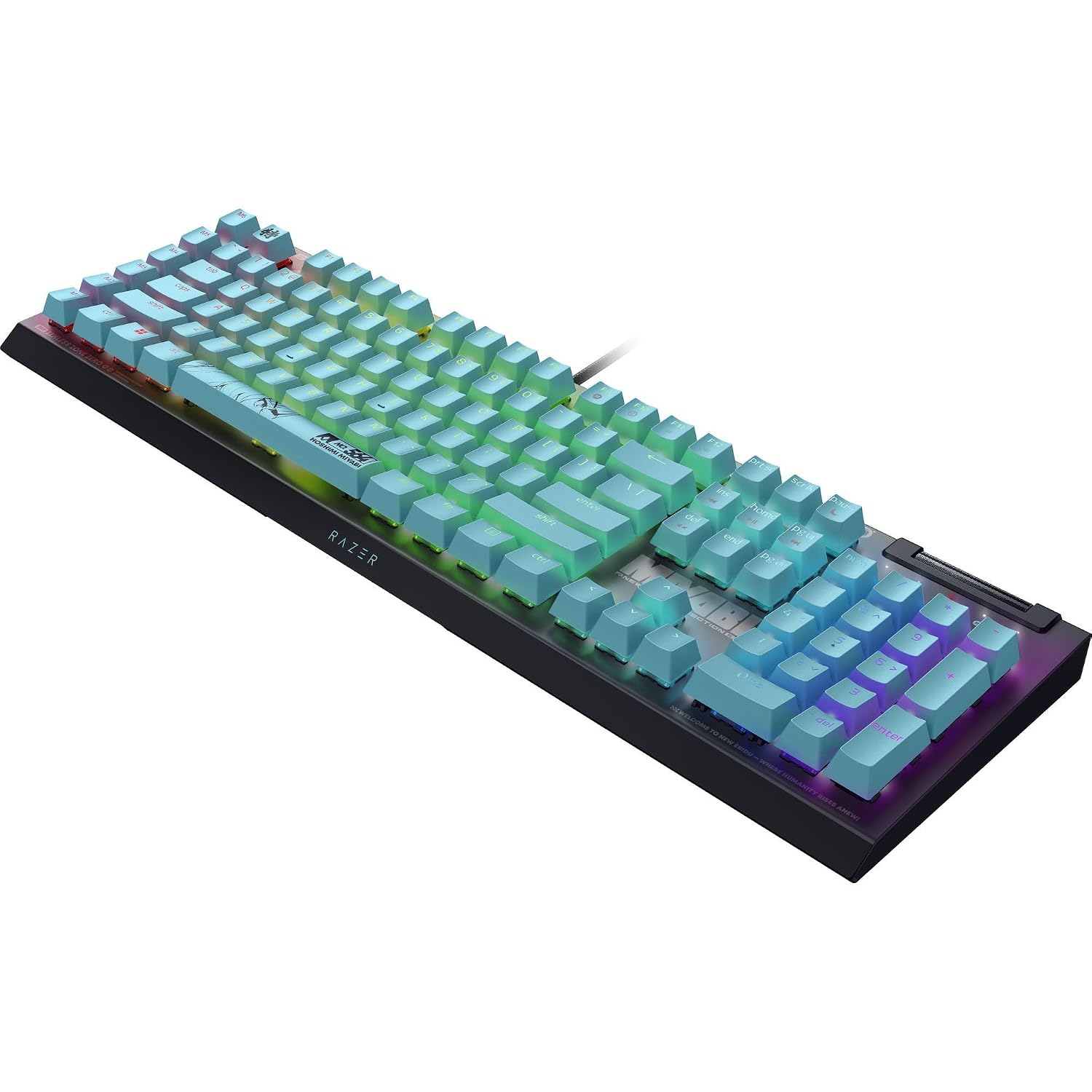 Razer BlackWidow V4 X Mechanical Gaming Keyboard: Green Switches Tactile & Clicky - 6 Macro Keys - Chroma RGB - Doubleshot ABS Keycaps - Sound Dampening & Stabilizers - Zenless Zone Zero Edition