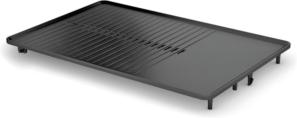 WMF Lono 0415340011 Electric Grill and Griddle, 2300W, Stainless Steel 18/10 Cromargan, Large Grill & Griddle Surface, Non-Stick Coating
