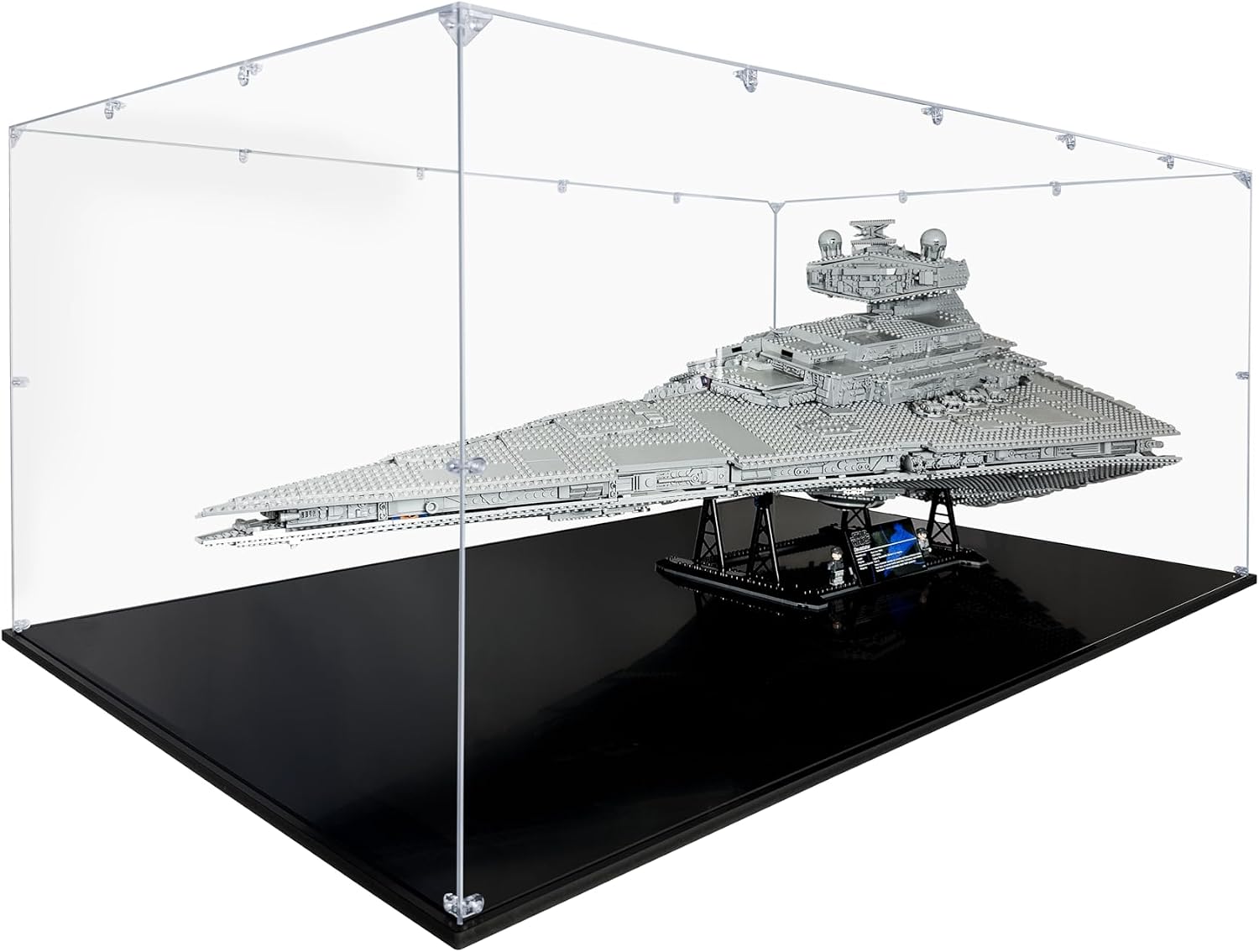 Acrylic Display Case Compatible for Lego Imperial Star Destroyer #75252, Dustproof Display Case (Case Only) (Lego Sets are NOT Included)
