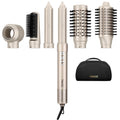 7MAGIC 6 in 1 Multi Hair Styler Dryer Brush, 110,000 RPM High-Speed, Negative Ionic, Fast Drying for Professional Blow Dry, Curling, Volumizing, Straightening and Styling, Gold