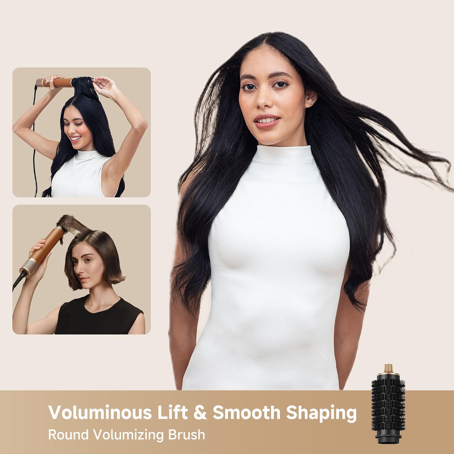 DREAME AirStyle Suite Pro Hair Styler & High-Speed Dryer, 110,000 RPM Motor, 3 Essential Snap-On Attachments for Curling, Volumizing & Fast Dry, Frizz Control, Cool Shot, Luxury Leather Travel Bag