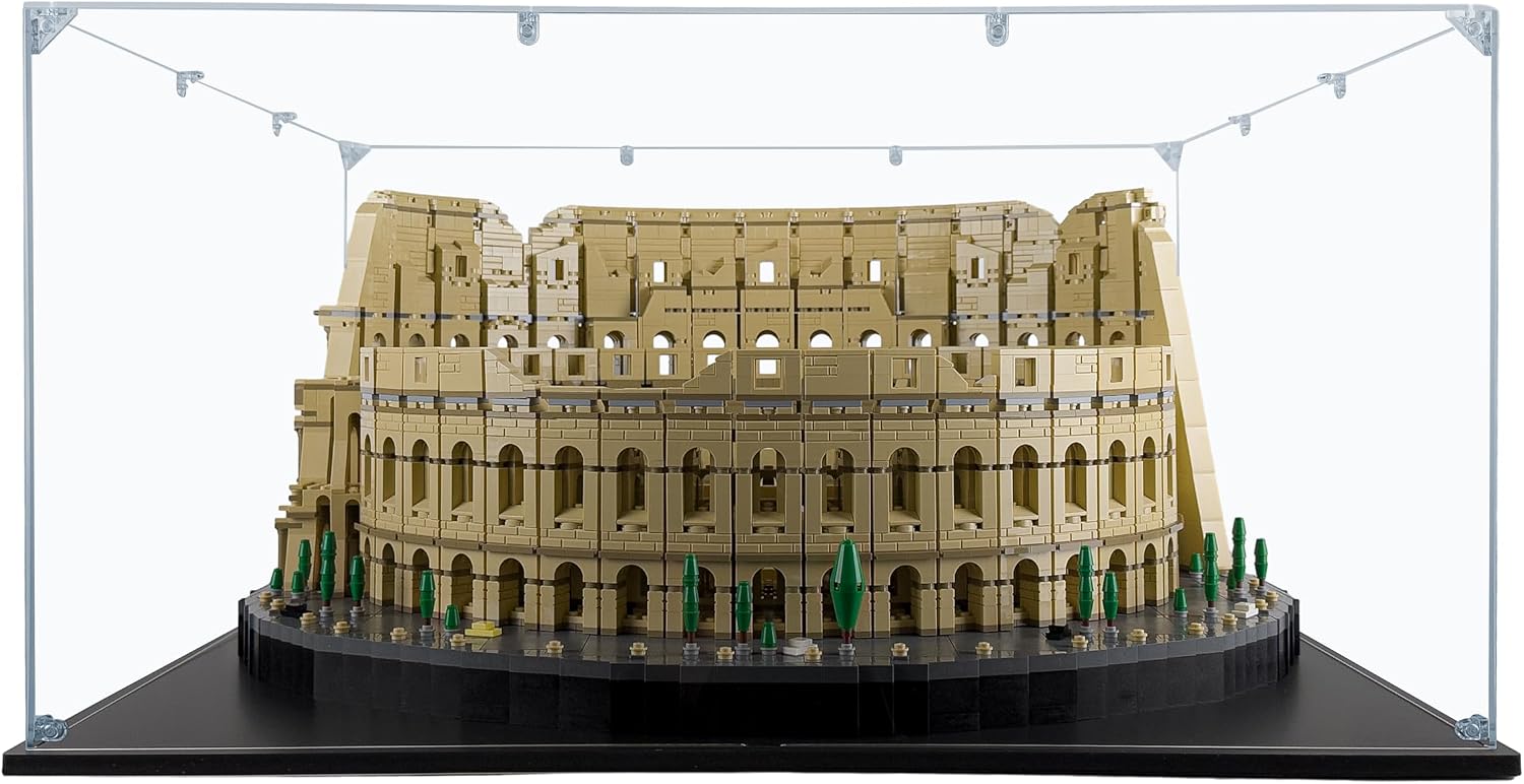 Acrylic Display Case Compatible for Lego Colosseum #10276, Dustproof Display Case (Case Only) (Lego Sets are NOT Included)