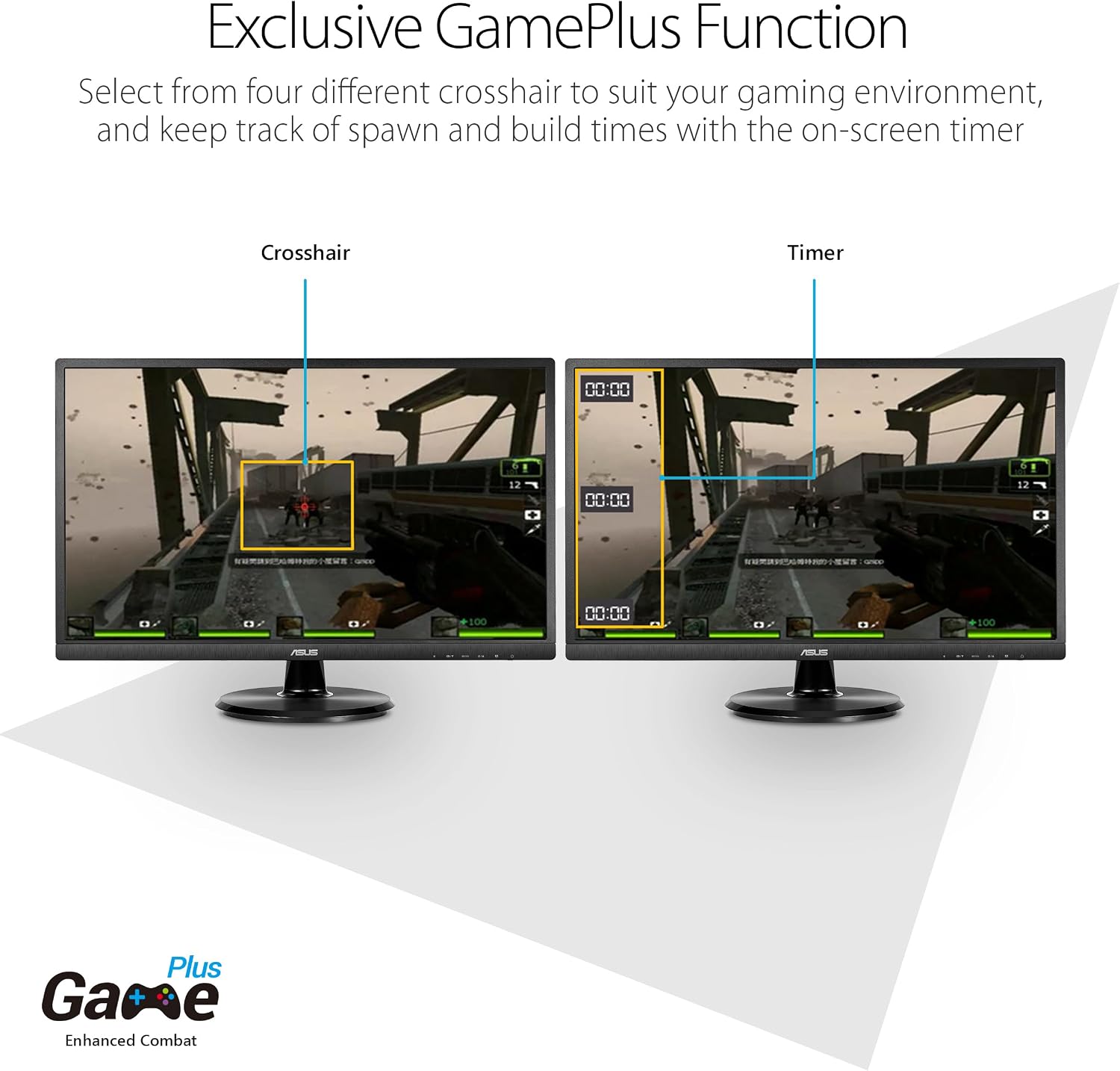 ASUS 23.8' Full HD Computer Monitor, 1080p, HDMI, VGA, Eye Care, 178° Wide Viewing Angle - VA249HE, Black