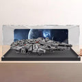 Applicable to LEGO 75192 Millennium Falcon Acrylic Display Box, Model Display Case, Display Cases for Collectibles, Protect Your Collectibles from Dust with a Clear Showcase,Background a,3m
