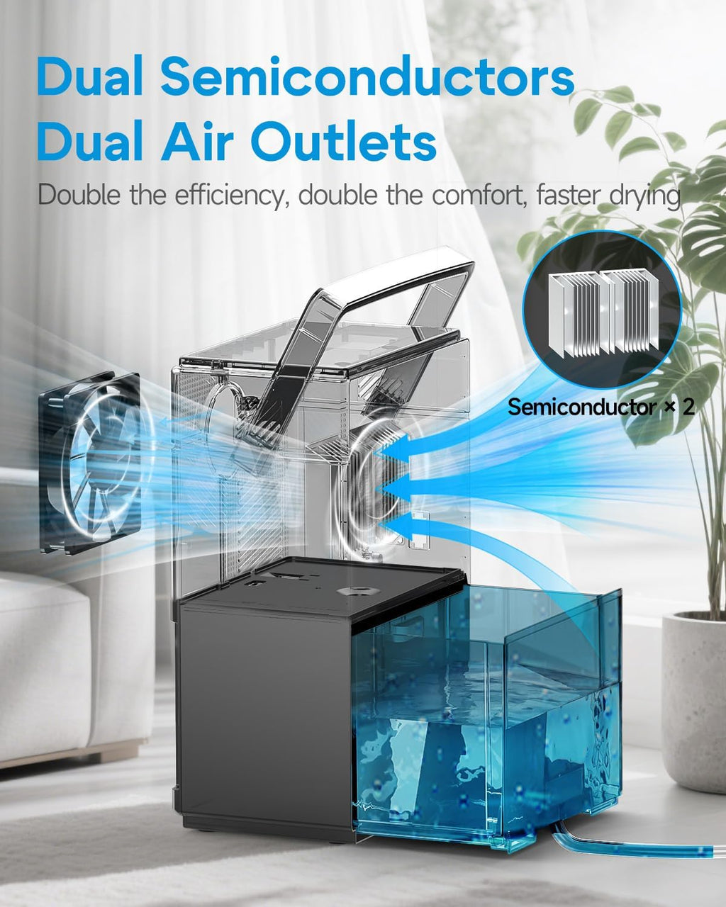 Lacidoll Small Dehumidifier with Drain Hose, Portable Dehumidifier for Bathroom, 118oz Dehumidifiers for Home 800 sq ft with 7 Colorful Light, Quiet Dehumidifiers for Bedroom RV Closet Basement, Black