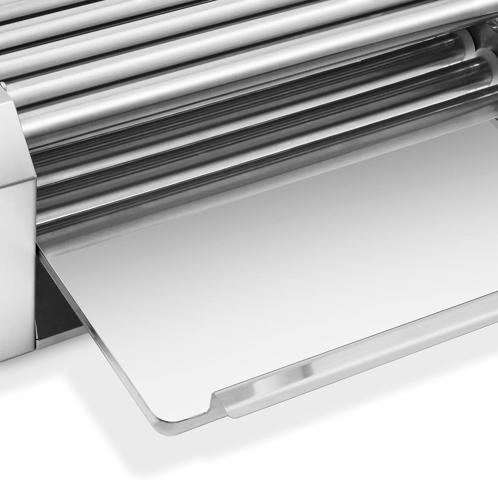 Olde Midway Electric 12 Hot Dog 5 Roller Grill Cooker Machine with Cover 700-Watt - Commercial Grade