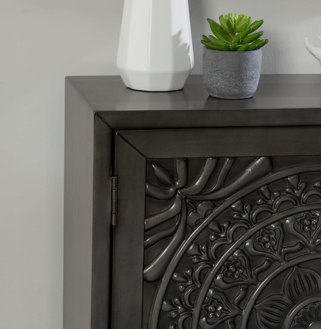 Hadrik Dark Grey Accent Cabinet by Powell