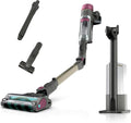 Shark Cordless Vacuum Cleaner with HEPA Filter, PowerDetect Clean & Empty, Powerful Suction, Auto-Empty System, Pet Hair Pickup, Carpets & Hardfloor, Red/Gold (Renewed)