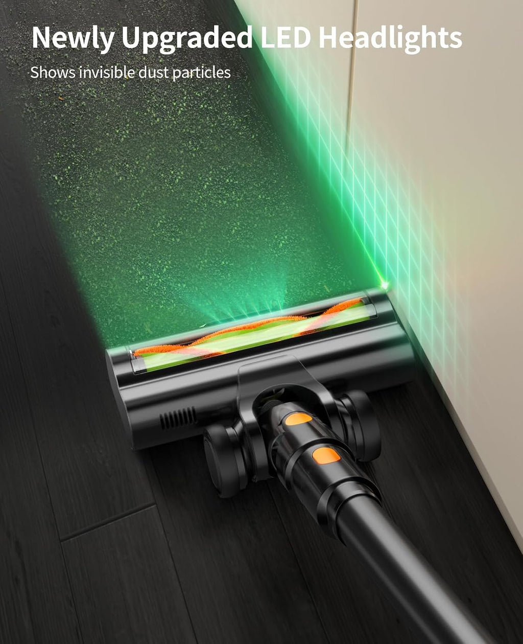 SunSare Cordless Vacuum Cleaner, 55KPa 650W 70Mins Vacuum Cleaner for Home, V-Anti-Tangle Stick Vacuum with Scented Tablet, Upgraded dust Emptying Cup, Vacuum Cordless for Pet Hair/Carpet/Floors