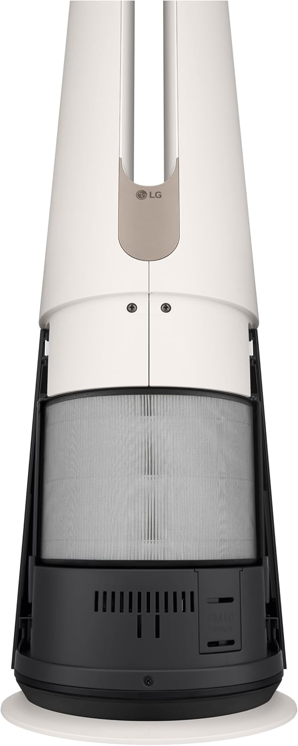 LG PuriCare AeroTower Air Purifier Fan for Home, Large and Small Room, Bedroom, with True HEPA Filter, Multiple Airflow Options, WiFi, Air Quality Monitor, Low Noise, NanoFiber