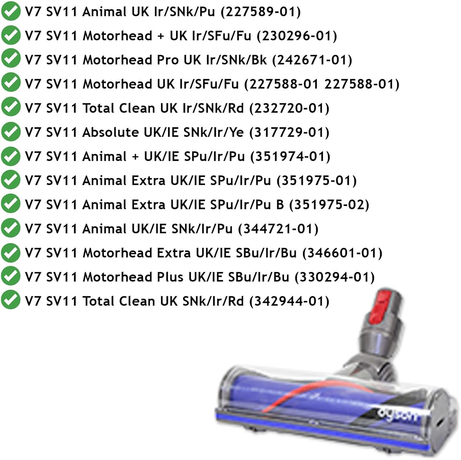 Dyson 968266-02 V7 Quick Release Motorhead Cleaner Head