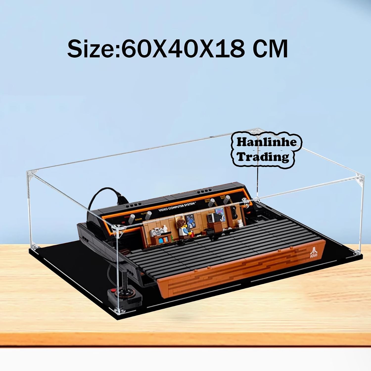 Acrylic Display Case for Lego 10306 Atari 2600 Game Console Building Set– Dustproof Display Box & Showcase,, Display Box Compatible with Lego 10306 -Only Display case (2mm)