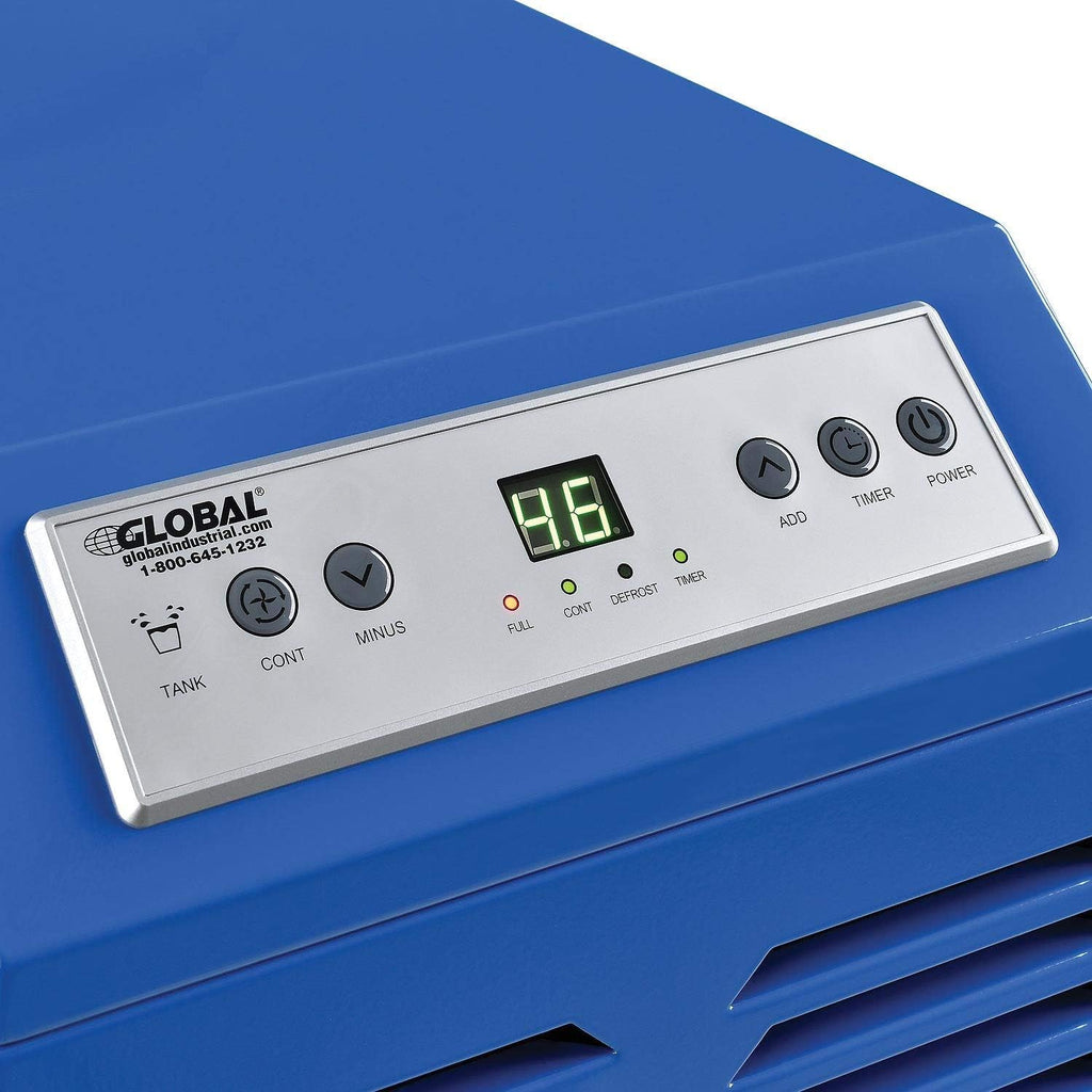 Global Industrial Portable Heavy Duty Commercial Dehumidifier with Humidistat, LED Display, 120 Pints Per Day, 115V, For Commercial & Industrial Environments