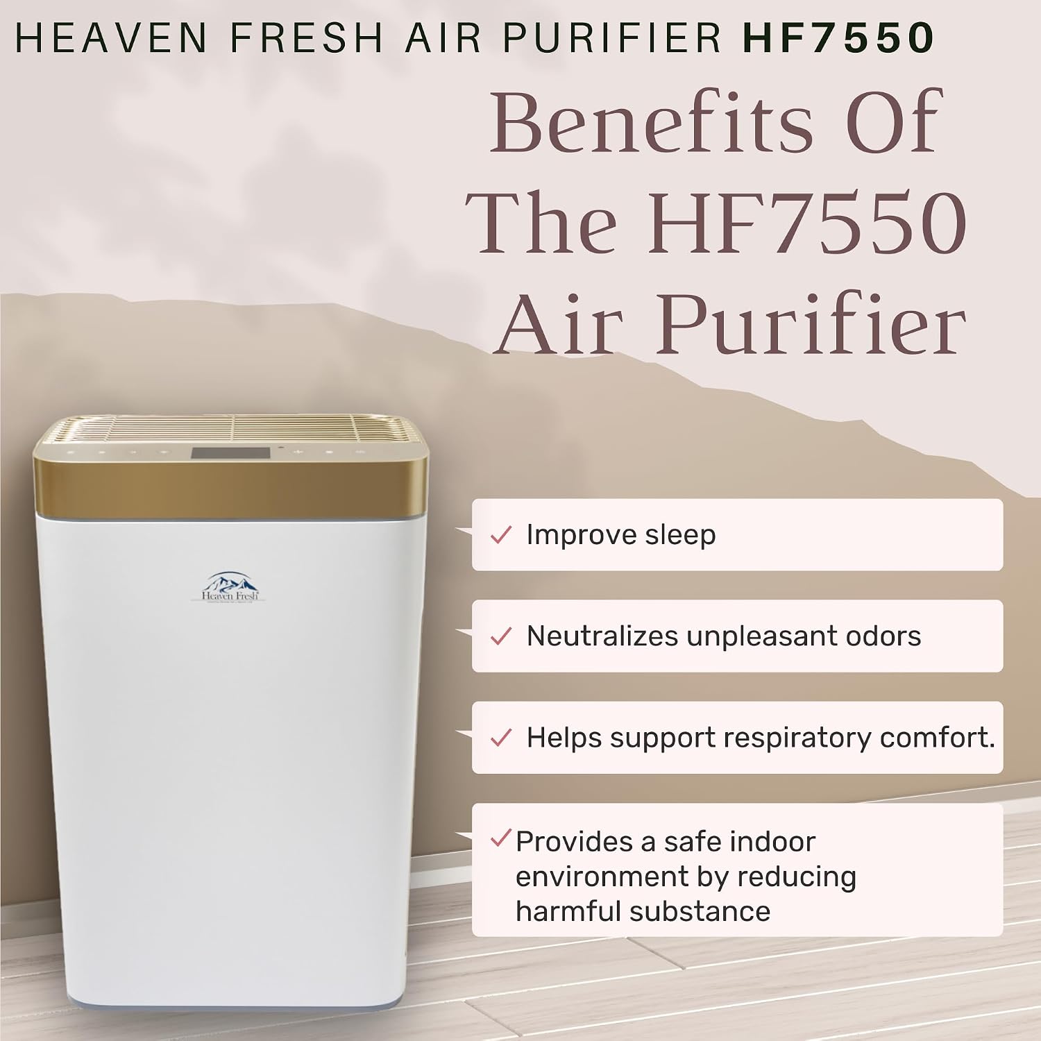 Heaven Fresh HF7550 6 Stage HEPA Air Purifier and Humidifier System