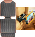 Owleys Car Seat Protector & Tablet Holder Bundle – Leather Car Seat Mat for Baby + Adjustable Headrest iPad Holder – Backseat Organizer for Kids & Toddlers Travel