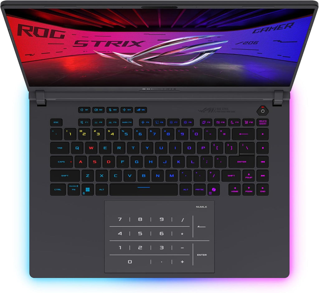 ASUS ROG Strix G16 (2025) Gaming Laptop, 16' ROG Nebula 16:10 2.5K 240Hz/3ms, NVIDIA® GeForce RTX™ 5080, Intel® Core Ultra 9 275HX, 32GB DDR5, 1TB PCIe Gen 4 SSD, Wi-Fi 7, Windows 11 Home, G615LW-AS96