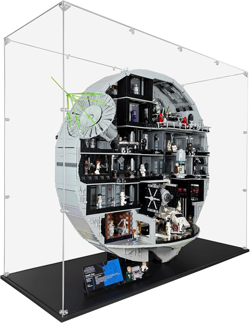 Acrylic Display Case Compatible for LEGO Death Star #75419, Dustproof Display Case (Case Only) (Lego Sets are NOT Included)