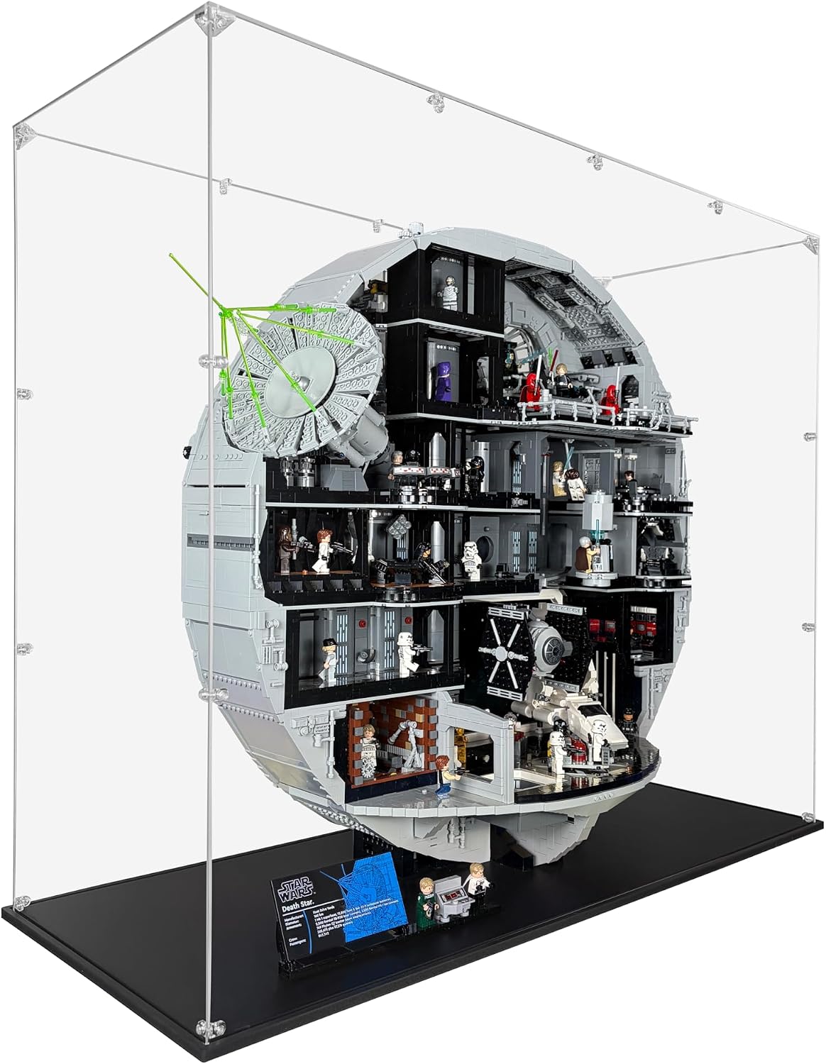 Acrylic Display Case Compatible for LEGO Death Star #75419, Dustproof Display Case (Case Only) (Lego Sets are NOT Included)