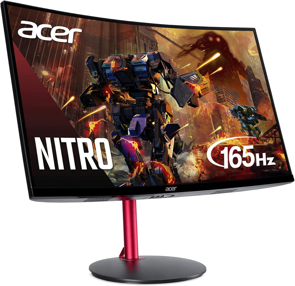 acer Nitro 27' Full HD 1920 x 1080 1500R Curve PC Gaming Monitor | AMD FreeSync Premium | 165Hz Refresh | 1ms (VRB) | ZeroFrame Design | 1 x Display Port 1.4 & 2 x HDMI 2.0 Ports ED270R Mbmiiphx