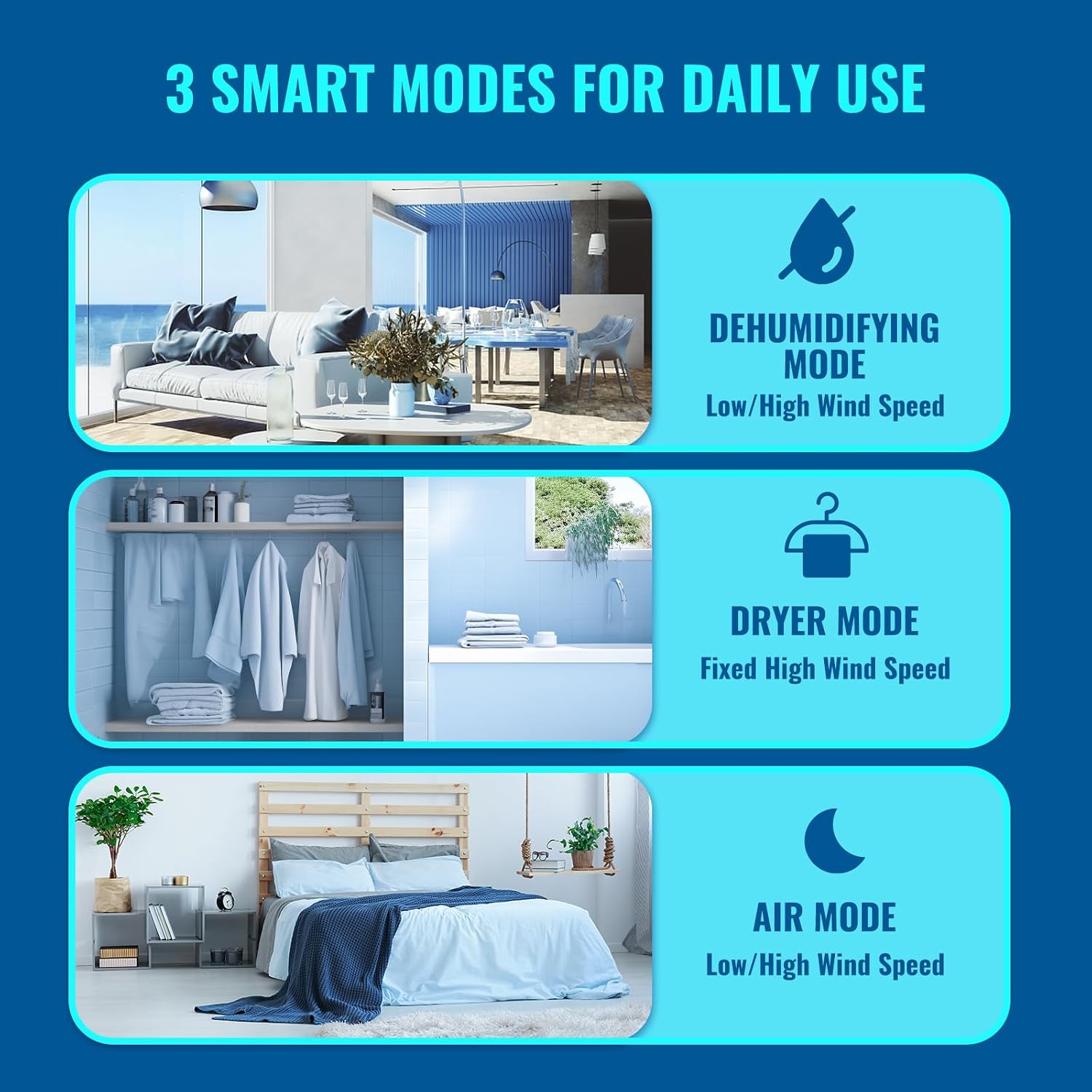 Dehumidifier for Basement 2500 Sq.Ft 30 Pint Small Home Dehumidifiers with Drain Hose for Medium to Large Room, Smart Humidity Control, Removable Air Filter, 2.2L Water Tank