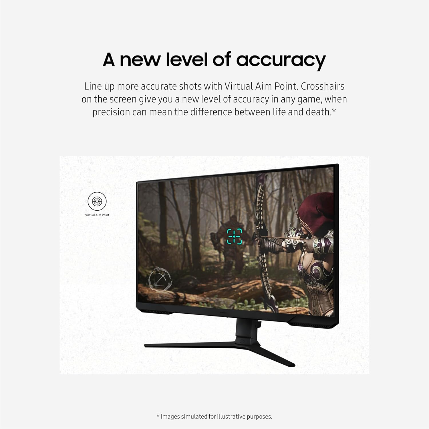 Samsung 24-Inch Odyssey G3 (G30D) Series FHD Gaming Monitor, 1ms, 180Hz, AMD FreeSync, Adjustable Stand, Black Equalizer, Virtual Aim Point, Eye Saver Mode, Flicker-Free, LS24DG302ENXZA