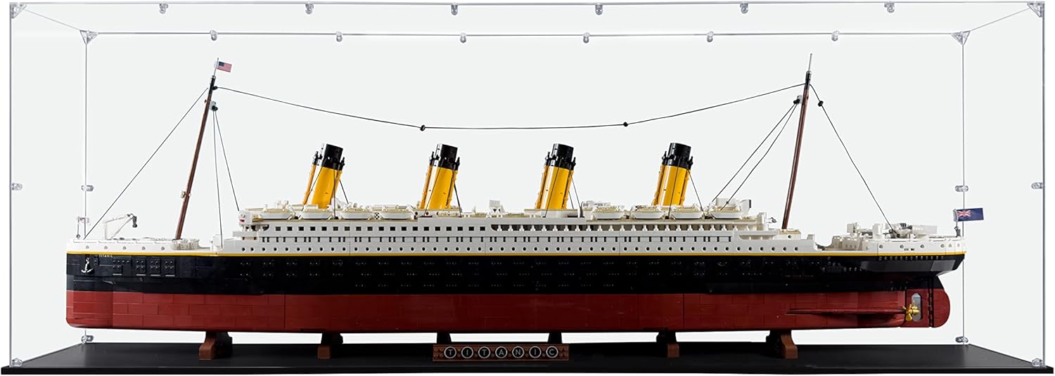 Acrylic Display Case for Titanic #10294, Dustproof Display Case (Case Only)