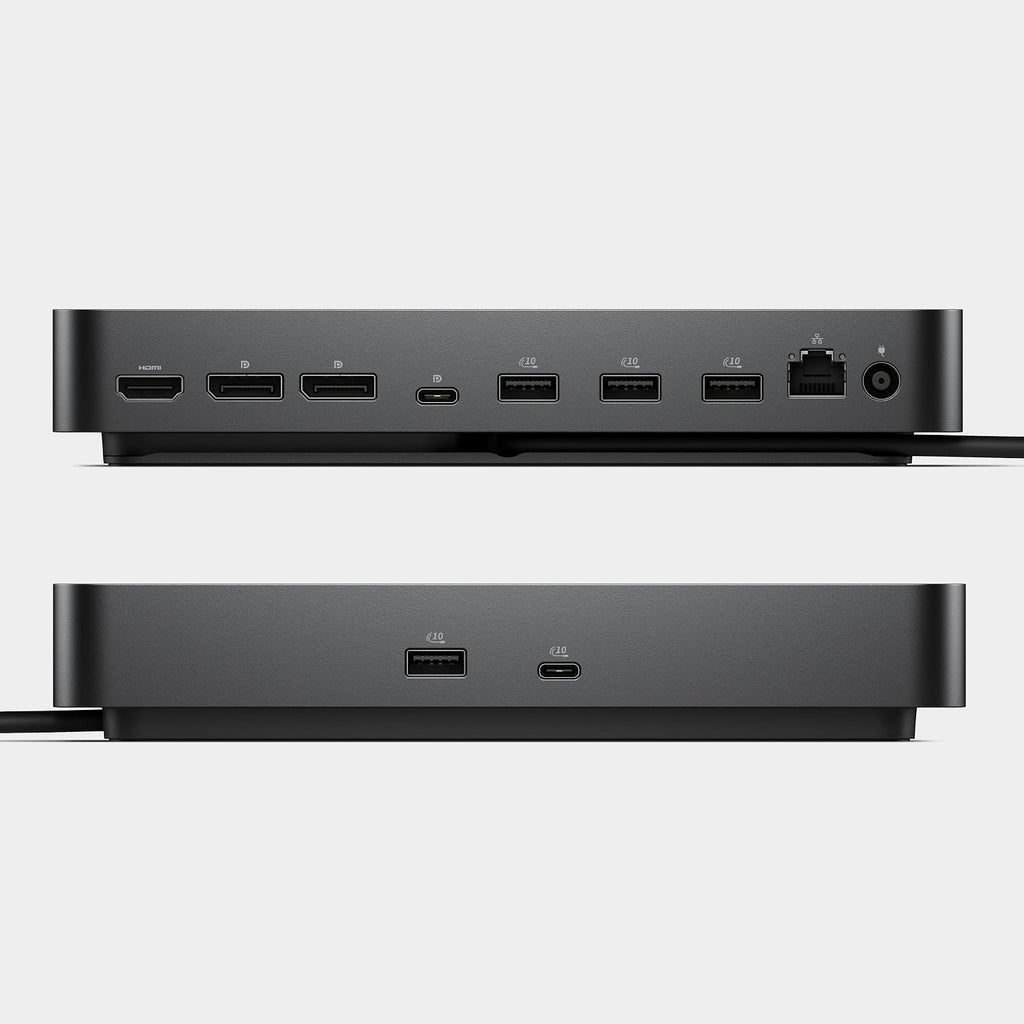 Dell Pro Dock WD25 - USB Type-C with DP Alt Mode Connector, DisplayPort/HDMI/USB 3.2 Gen2 Connectivity, Up to 100-Watt Power delivery - Black