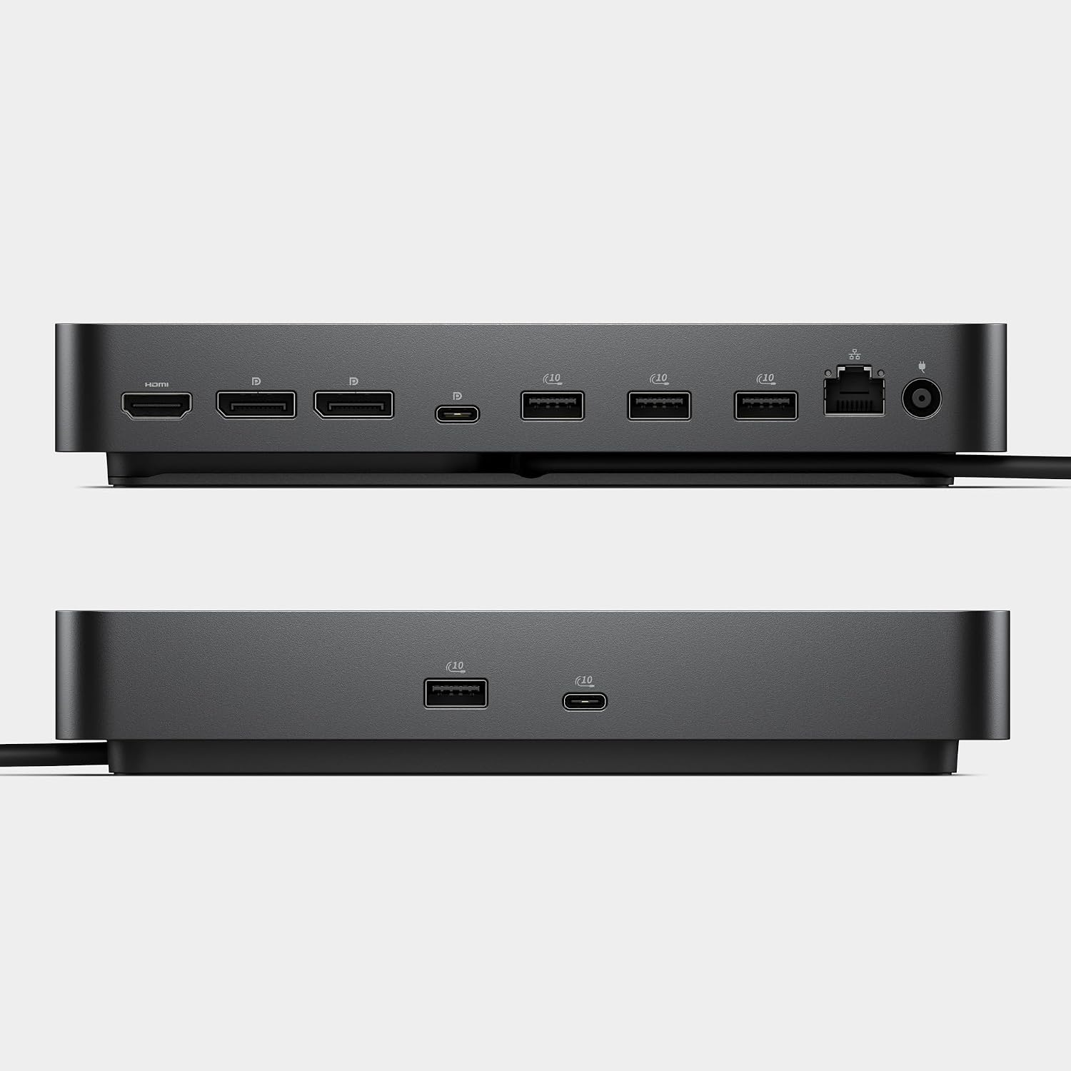 Dell Pro Dock WD25 - USB Type-C with DP Alt Mode Connector, DisplayPort/HDMI/USB 3.2 Gen2 Connectivity, Up to 100-Watt Power delivery - Black