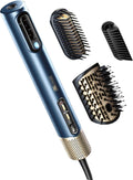 Infiniti PRO CONAIR DigitalAIRE Hair Dryer Drying Wand, Straightener and Styler, Ionic All-in-One Digital Motor Blow Dryer, Includes 3 High-Performance Attachments, Dark Blue