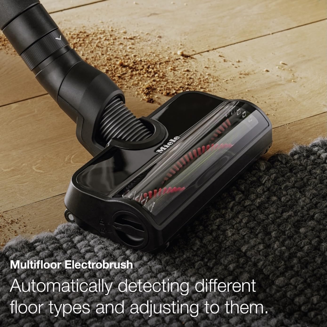Miele Duoflex Vacuum Cleaner, Cordless and Bagless Multi-Use Flexible Stick Vacuum with Attachable MultiFloor Brush, in Brilliant White / Space Grey / Nordic Blue