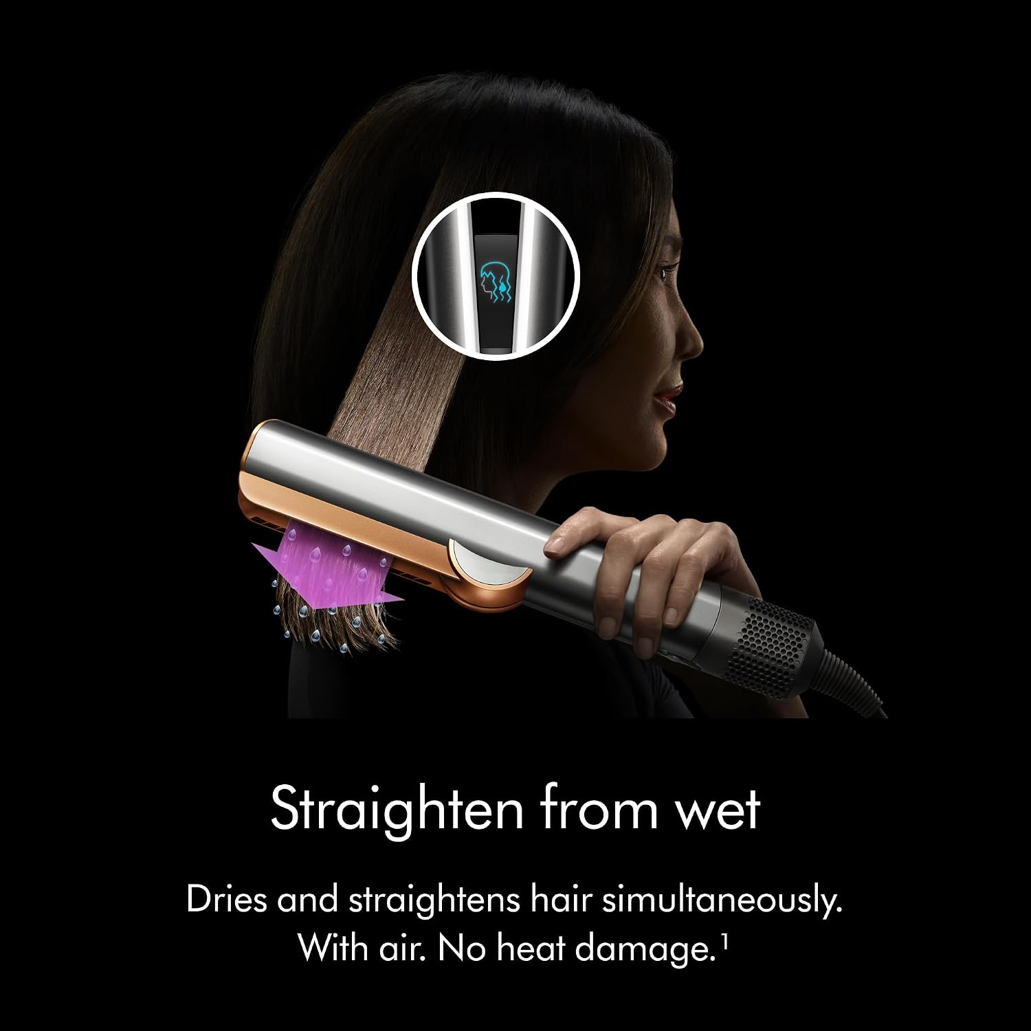 Dyson Airstrait™ Straightener, Wet to Dry Hair Straightener, No Heat Damage, No hot Plates, All Hair Types