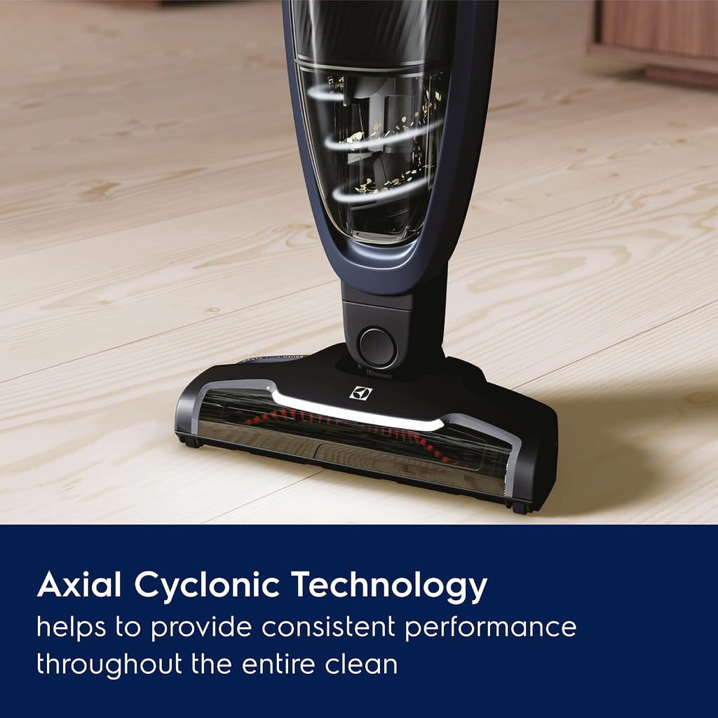 Electrolux WellQ7 Pet Cordless 2-in-1 Vacuum Cleaner with Motorized PetPro+ Nozzle for Easy Pet Hair Removal, 50-Minute Run Time, 2 Power Modes, Indigo Blue
