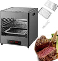 1700W Smokeless Electric Steak Broiler, Portable Indoor BBQ Grill with Timer & Temp Controller, Stainless Steel Steak Cooking Machine for Meat Burger Pizza (1 Grill+1 Tray+1 Clip),C