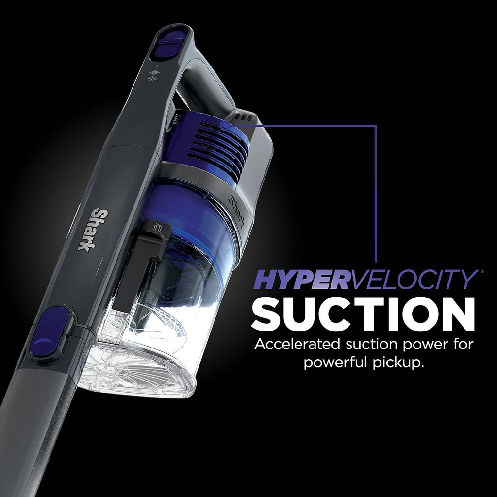 Shark | Pet Cordless Vacuum Cleaner | LED Headlights | Removable Handheld Vacuum for Pet Hair | Crevice Tool & Pet Multi-Tool Included | 40min Runtime | For Carpet & Hard Floors | Grey | IX141