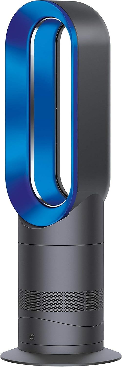 Dyson AM09 Fan Heater, Iron/Blue (Renewed)