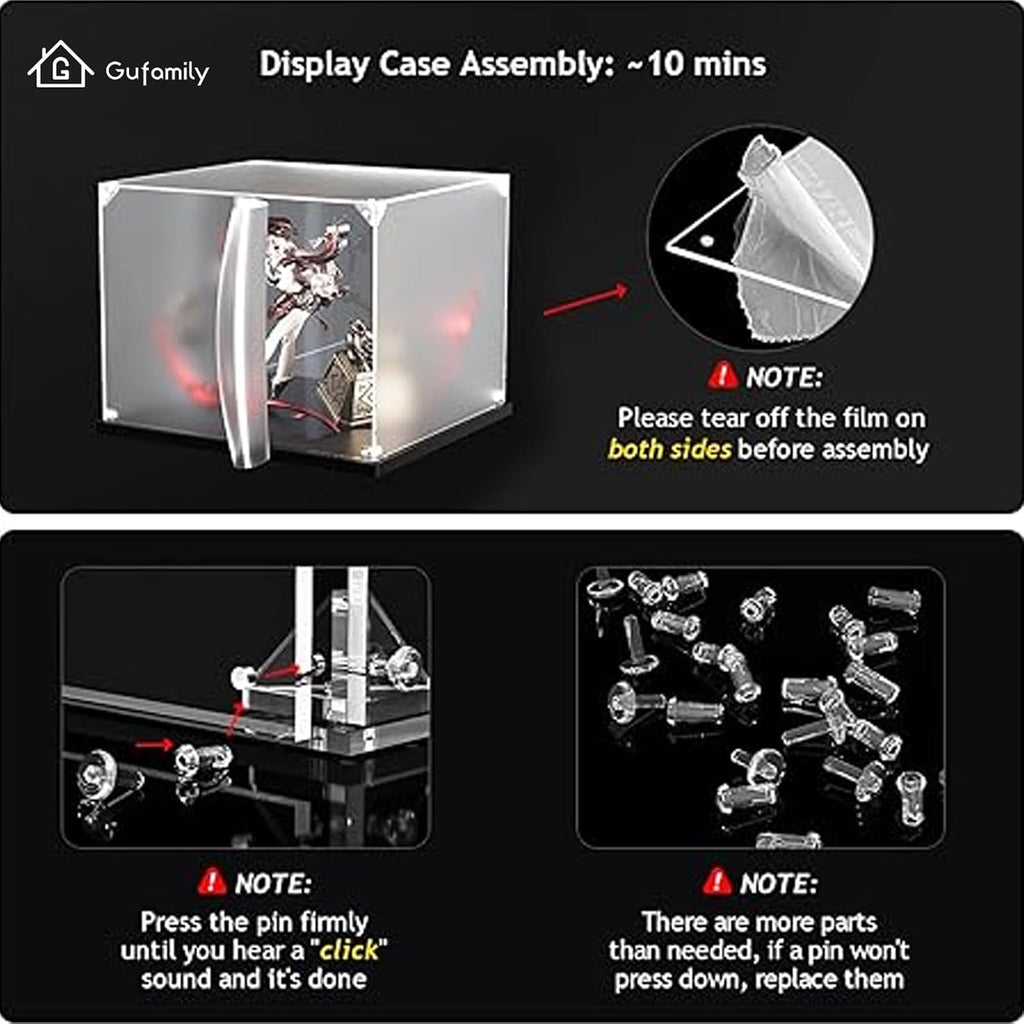 Acrylic Display case Designed for Lego 10341 Artemis Rocket Launch System, Building Block Model, Transparent dust Cover, 3mm Thick Acrylic Plate, 20mm Brushed Base (Toys not Included)