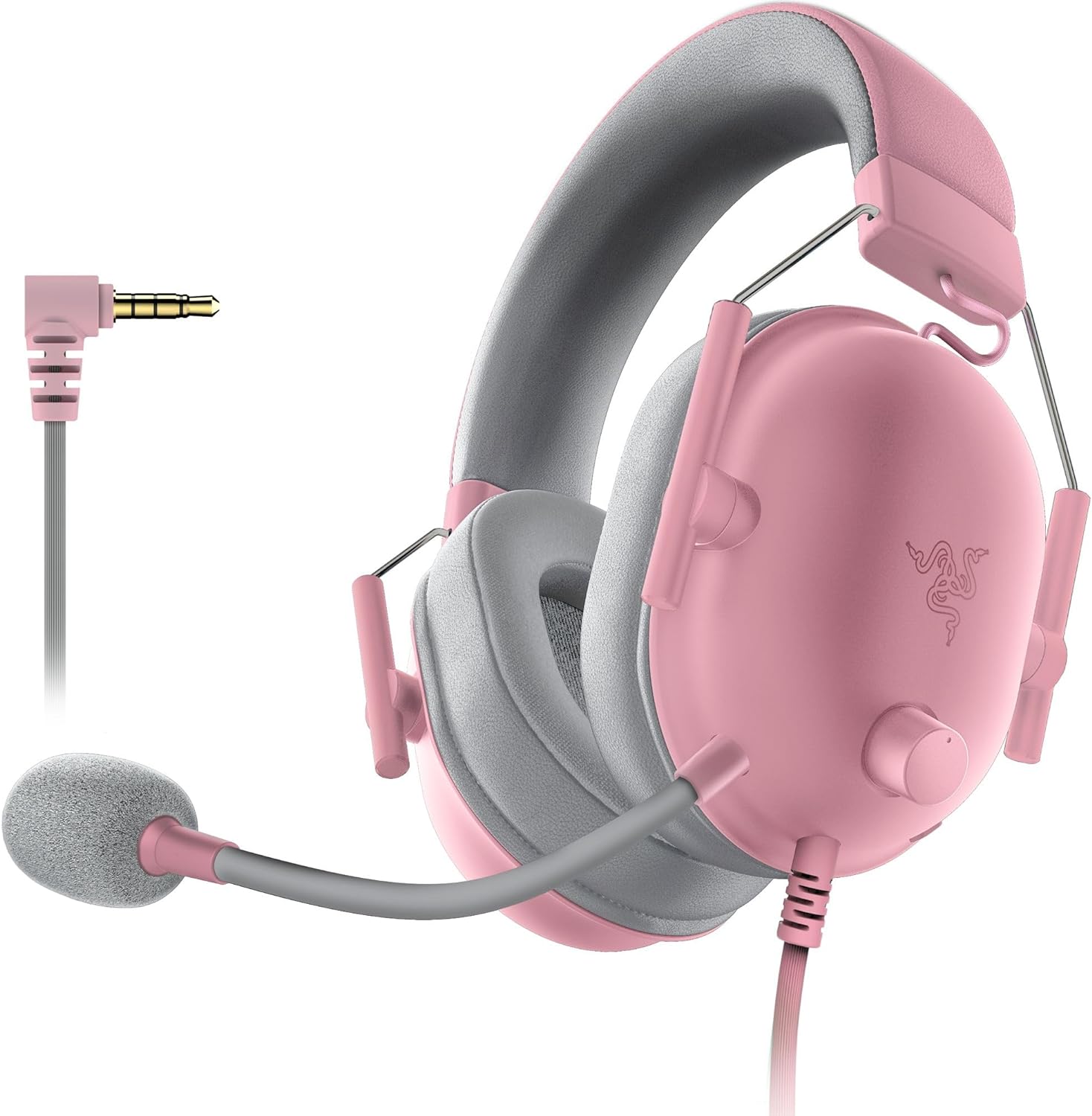 Razer BlackShark V2 X Gaming Headset: 7.1 Surround Sound - 50mm Drivers - Memory Foam Cushions - for PC,PS4,PS5,Switch - 3.5mm Audio Jack - Quartz Pink,(Pack of 8)